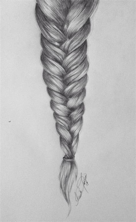 How to draw short hair? Braid drawing by Christi M. Torrio | How to draw braids ...