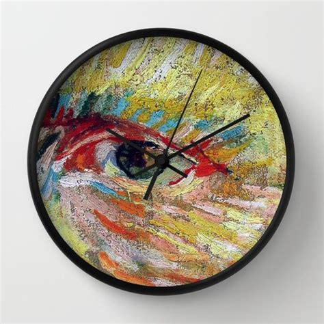 Vincent Van Goghs Eye Wall Clock By Danielles Flow Society6