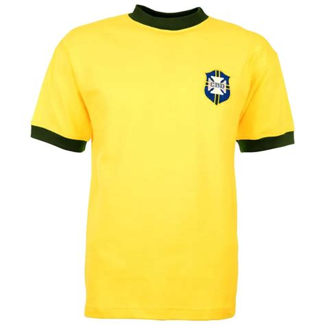 Toffs Maillot Rétro Brésil Coupe Du Monde 1970