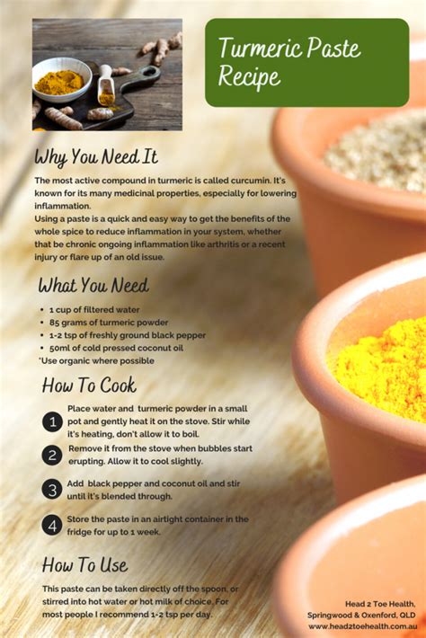 Make Turmeric Paste Home And Curb Inflammation Osteopathy In