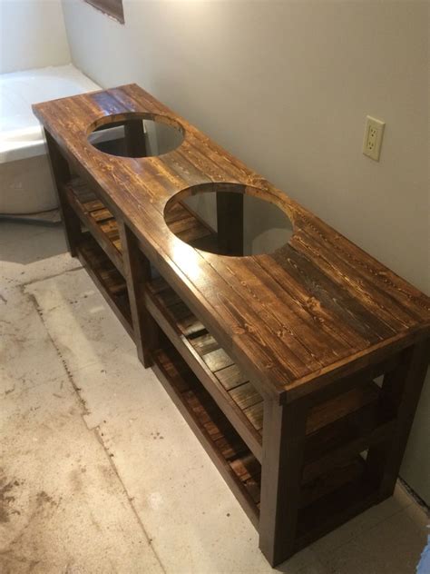 Maybe you would like to learn more about one of these? My DIY double vanity. | Diy bathroom vanity, Rustic ...