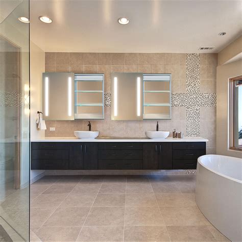 It has a designer style that can add elegance to any bathroom decor and. LED Medicine Cabinet + Defogger + Sliding Mirror // Outlet ...