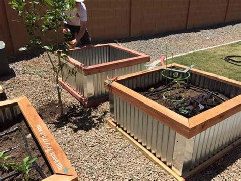 How To Build A Corrugated Metal Planter Box Garden Patch