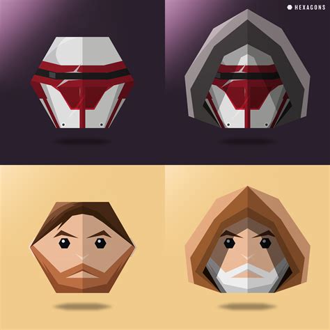 I Made Obi Wan And Revan As Hexagons I Hope You Like It Guys 💙 R