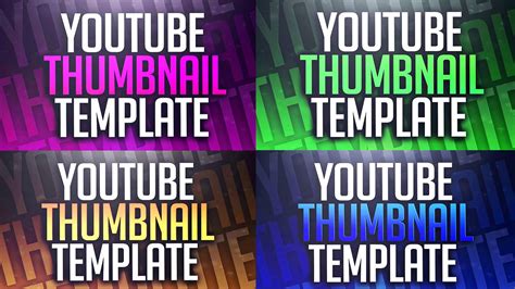 Youtube Thumbnail Templates