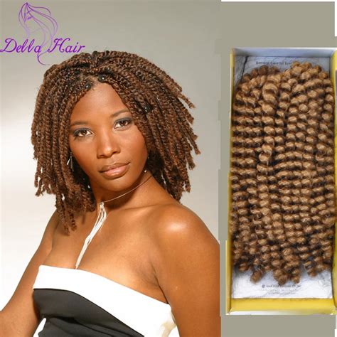 10 Afro Kinky Twist Hair Crochet Braids Ombre Synthetic Marlybob