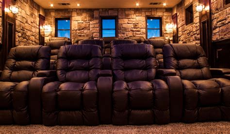 Rustic Home Movie Theater Rustic Home Theater San Diego By