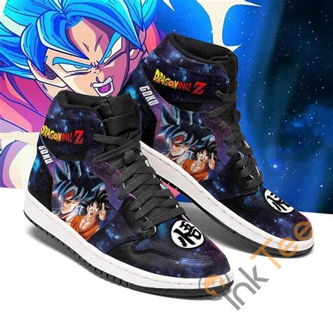 Goku Galaxy Dragon Ball Z Sneakers Anime Air Jordan Shoes Inktee Store
