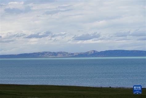 Der Qinghai See Nach Dem Regenfallcn