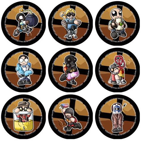 Team Fortress 2 Chibi Badges By Redpawdesigns On Deviantart