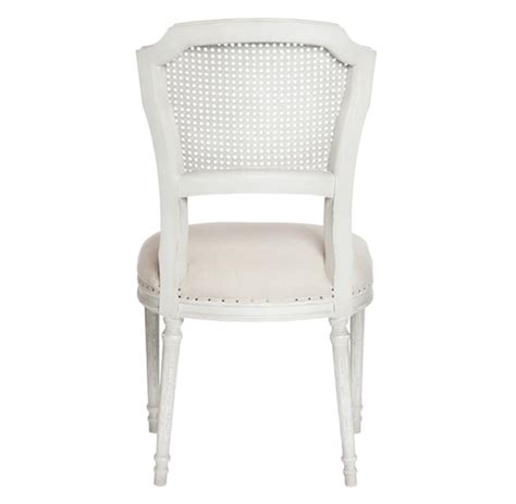 Pair Camilla French Country White Wash Shabby Chic Dining Chair