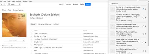 Enrique Iglesias Euphoria Deluxe Edition Itunes Plus M A Itd Music