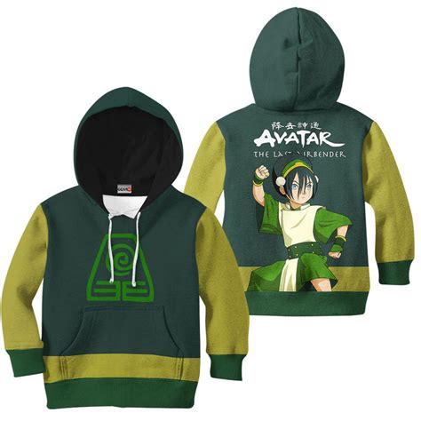 Avatar Toph Beifong Kids Hoodie Anime Custom Gear Otaku