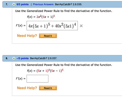Solved Use The Generalized Power Rule To Find The Derivative