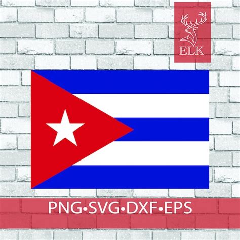 Cuba Flag Svg Cuban Flag Svg Svg Dxf Eps Png Cut Files Etsy