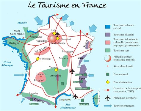 Carte De France Touristique Arts Et Voyages