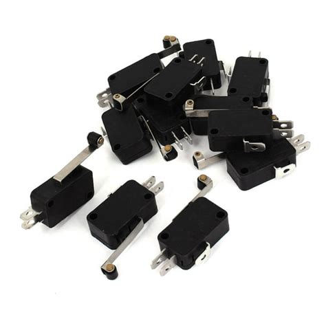 12 Pcs Kw8 Long Hinge Roller Lever Micro Switch Spdt No Nc Ac 125v15a