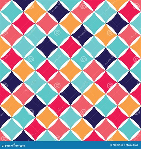 Vector Modern Seamless Colorful Geometry Pattern Color Abstract Stock