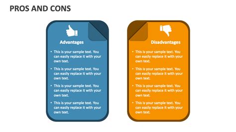 Free Pros And Cons PowerPoint Presentation Slides PPT Template