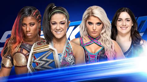 Smackdown Womens Champion Bayley And Ember Moon Vs Alexa Bliss And Nikki