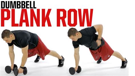 Dumbbell Plank Row Extreme Abs And Back Youtube