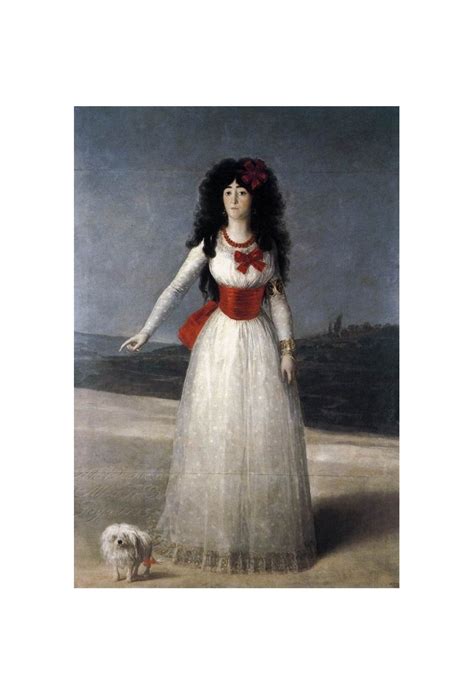 The Duchess Of Alba By Francisco De Goya Art Gallery Oil Painting