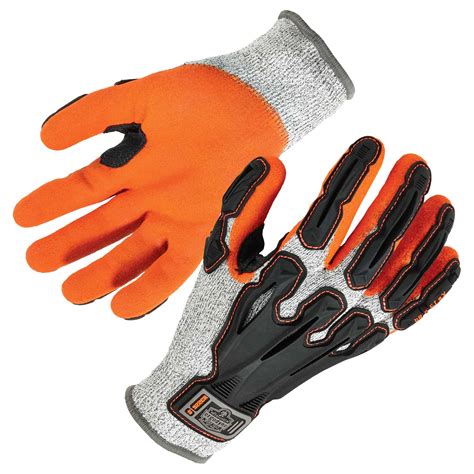 Nitrile Coated Cut Resistant Gloves Dorsal Impact Reducing Ergodyne