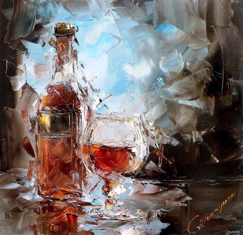 Still Life With Cognac Painting Art Painting Subjects