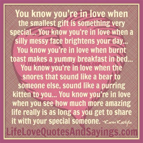 You know you're falling in love when your. You Know You're In Love | Best Quotes for Your Life