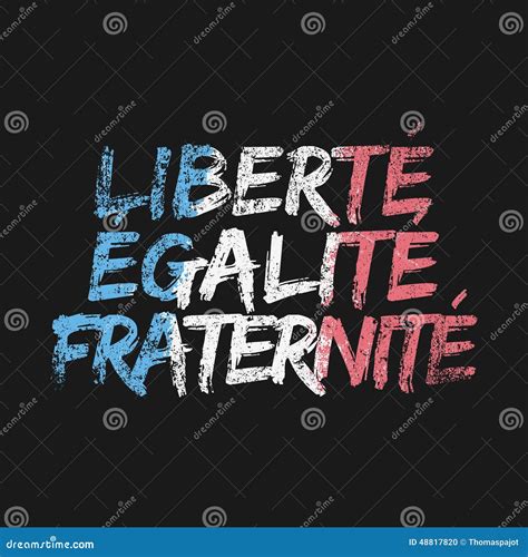 Liberty Equality Fraternity Stock Vector Illustration Of Sentence