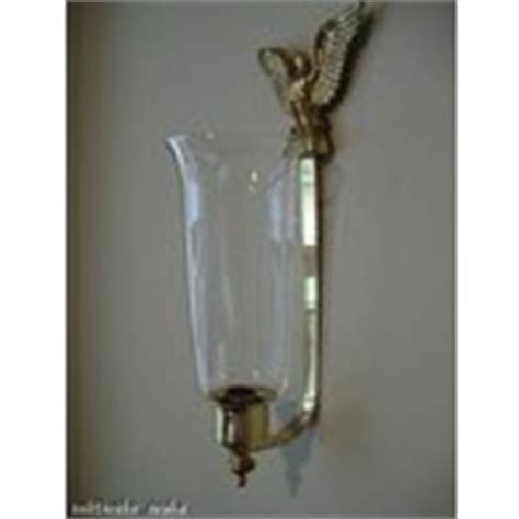 Ace single globe wall sconce white options. BALDWIN BRASS EAGLE CANDLE SCONCE W/ BLOWN GLASS GLOBE (12 ...
