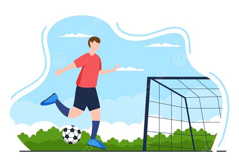 Boy Playing Soccer Vector Hd Images Playing Football With Boys Play