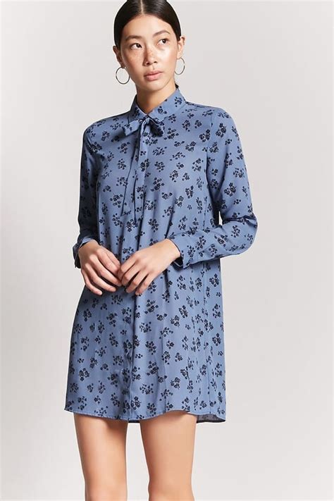 Forever 21 Floral Print Shirt Dress New Forever 21 Clothes Winter
