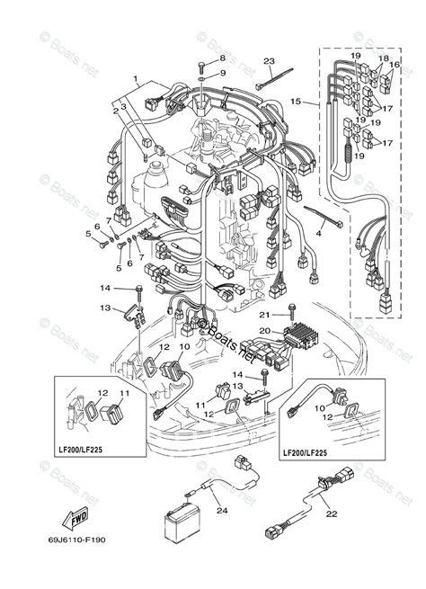 Connecting a yamaha engine to the nmea 2000 network. Yamaha Outboard Parts by HP 225HP OEM Parts Diagram for ...