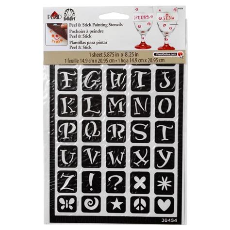 Folkart® Peel And Stick Painting Stencils Fun Alphabet