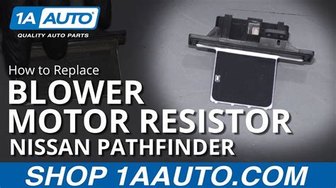 How To Replace Blower Motor Resistor Nissan Pathfinder Youtube