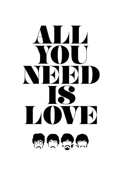 The Beatles All You Need Is Love Poster Beatles Poster Beatles