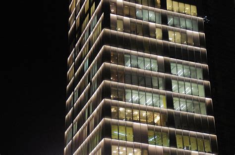 Vertical Office Windows At Night Free Stock Photo Public Domain Pictures