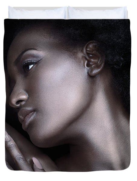 Beautiful Black Woman Face With Shiny Silver Skin Photograph By Oleksiy