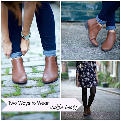 style how to wear ankle boots two ways rhyme and ribbons