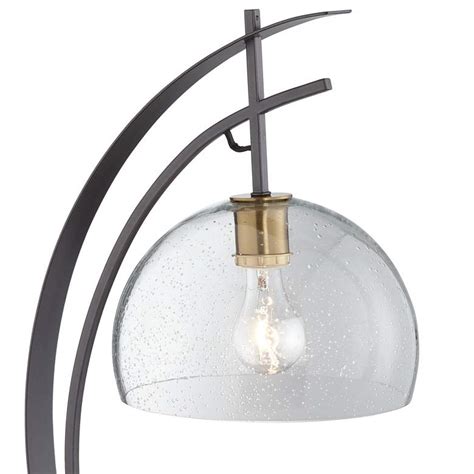 Showcasing simplicity as the ultimate sophistication, the moon table lamp is the perfect accent light for any interior, adding an elegant update for modern. Kathy Ireland Glass Gunmetal Half Moon Table Lamp - #40M53 ...