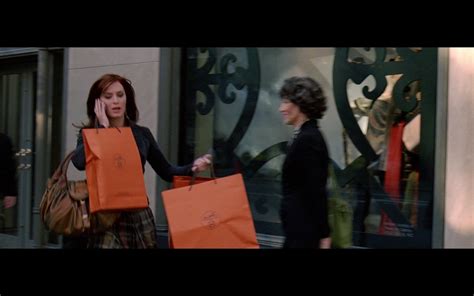 Movie productions often need to make deals with brands to help balance their budgets. Hermes Scarves And Paper Bags - The Devil Wears Prada (2006)