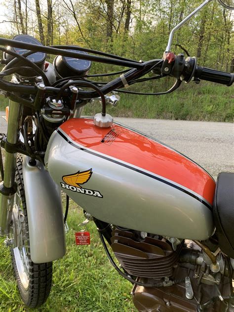 1974 Honda Mt250 Elsinore Lands On The Block Carrying A Layer Of