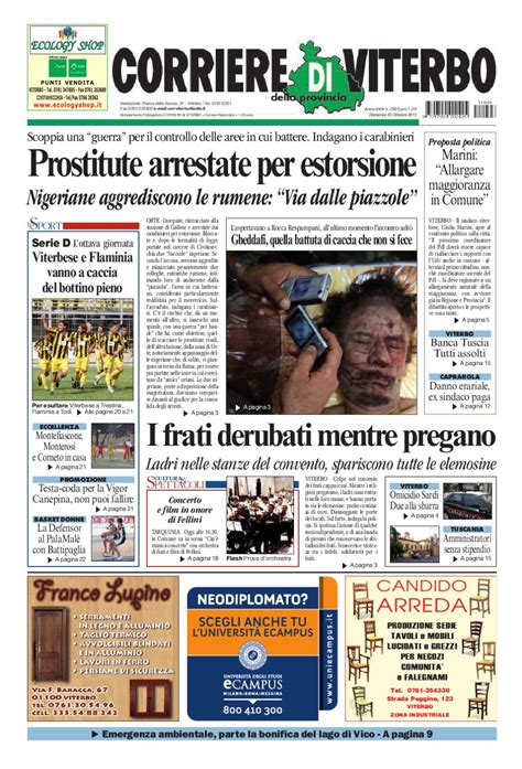 Corriere di Viterbo del 23 Ottobre 2011 by News New - issuu