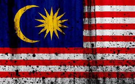 Download Wallpapers Malaysian Flag 4k Grunge Flag Of Malaysia Asia