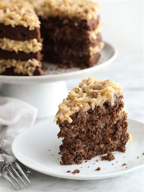 Sweet baking chocolate is traditionally used for the chocolate flavor. German Chocolate Cake | foodiecrush
