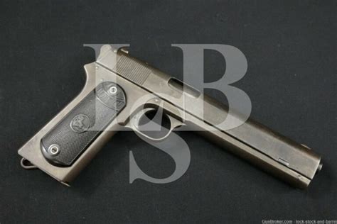 Colt Model 1902 Military 1st Year 38 Acp Rimless Semi Auto Pistol 1902