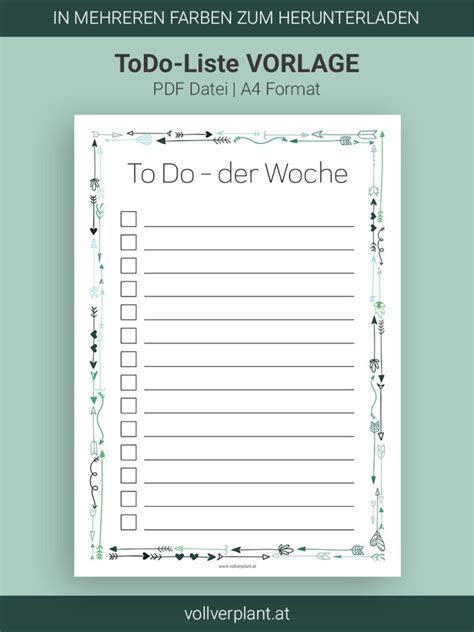 Fischer, robert g.wade, kevin j. To Do-Liste Vorlage - Unsere kostenlose PDF Vorlage zum ...