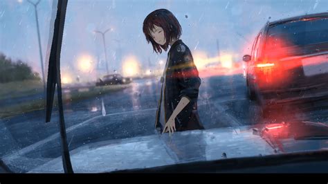 Sad Anime Rain Aesthetic Gif Animegif Rain Gif Animegif Rain Storm