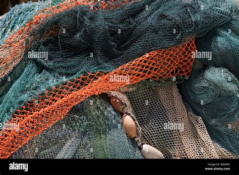 Commercial Fishing Nets Stock Photo Alamy